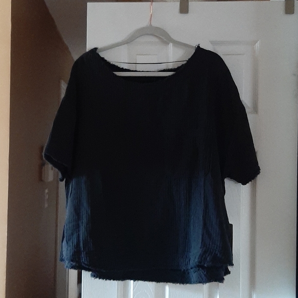 Free People BNWT Palo Alto top, blk sz L - Picture 6 of 11